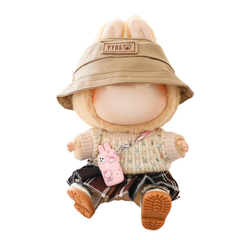 (Only Outfit) Plaid Mini Skirt & Cream Knit Top Set - Image 7