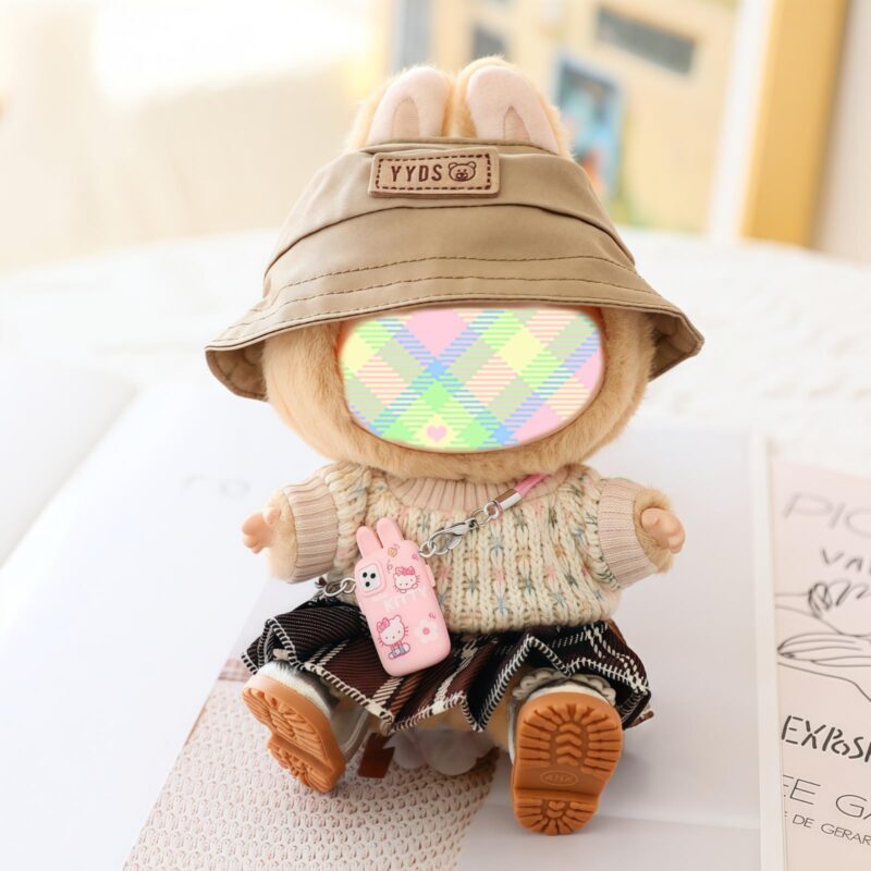 (Only Outfit) Plaid Mini Skirt & Cream Knit Top Set - Image 4