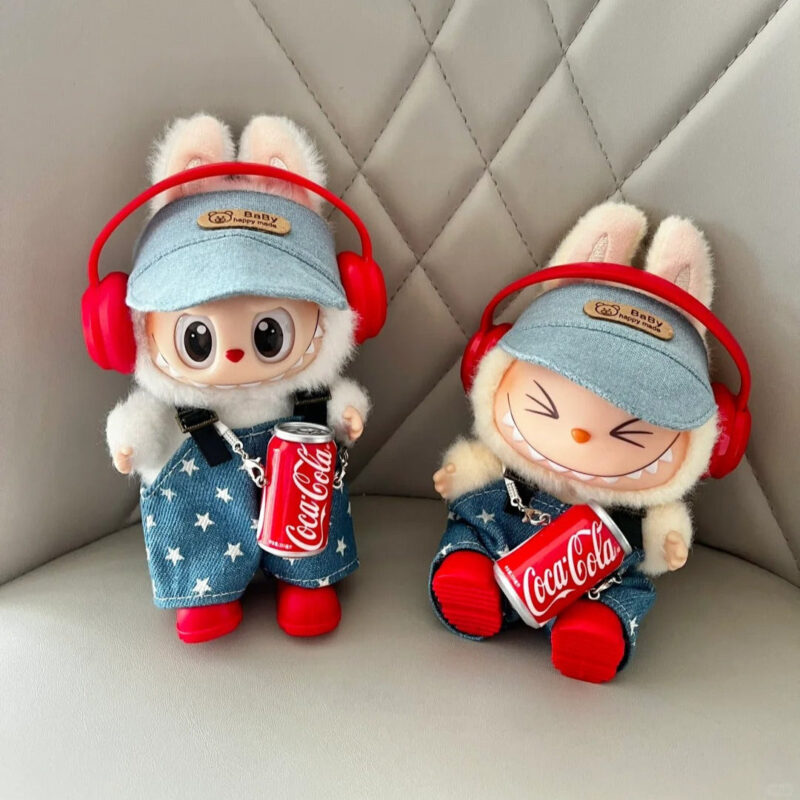 (Only Outfit) Star Overalls with Red Headphones - Image 2