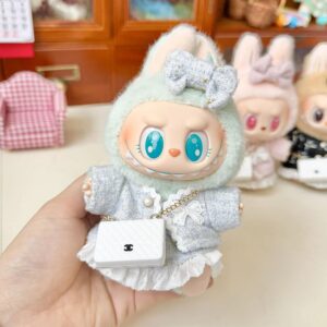 (Only Outfit) White Mini C Bag & Classic Chanel-Style Blue
