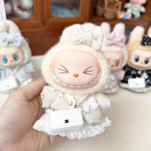 (Only Outfit) White Mini C Bag & Classic Chanel-Style White