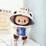 (Only Outfit) White Patch Bear Hooded Sweatshirt