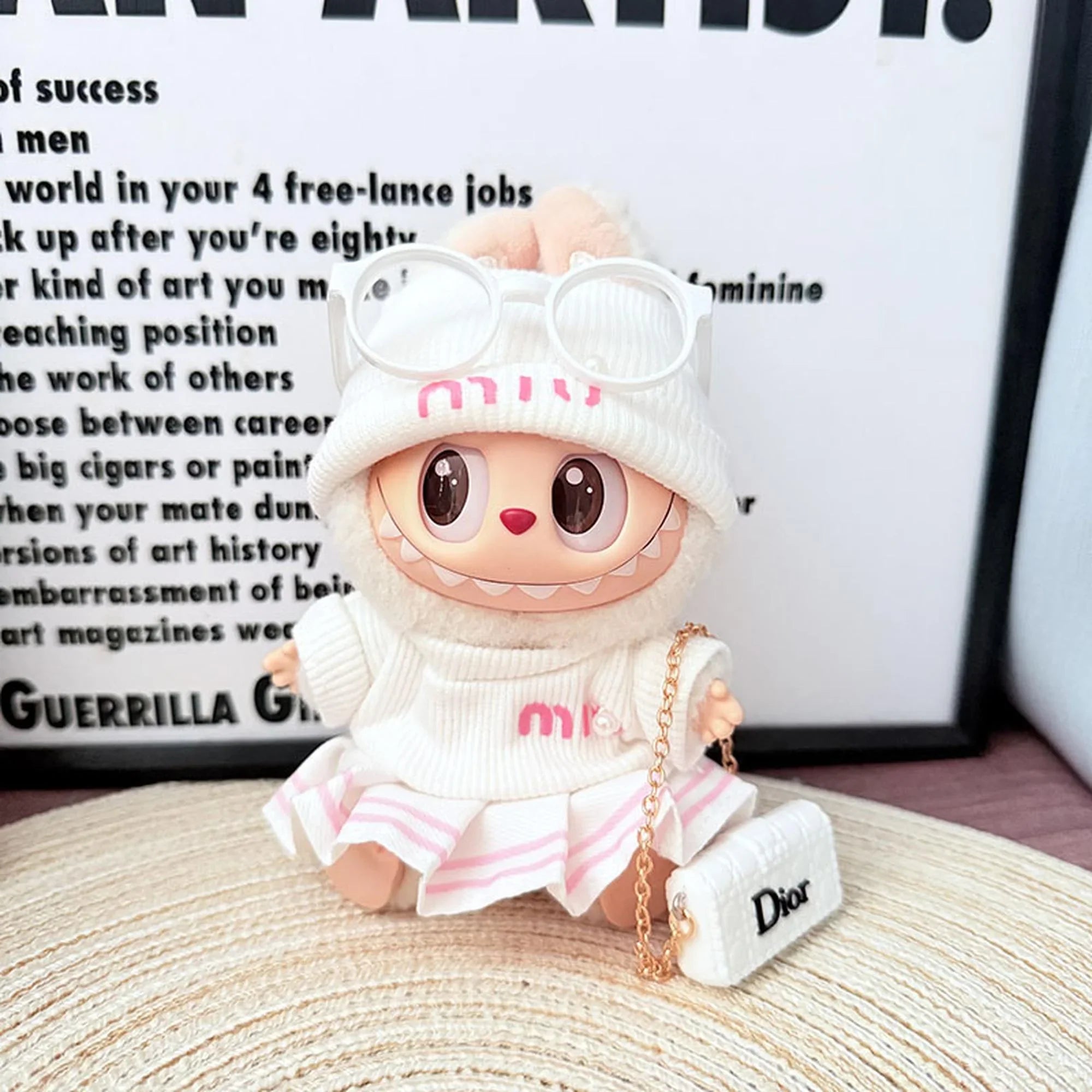 (Only Outfit) Pink Striped Skirt Set