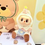 (Only Outfit) Blue Plaid Birthday Party Set