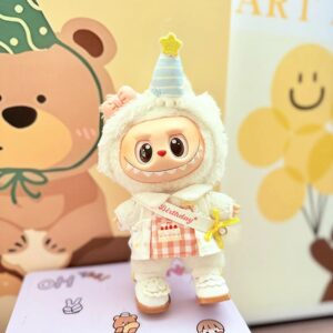 (Only Outfit) White Princess Shoes & Pink Plaid Birthday Party Set