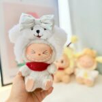 (Only Outfit) White Puppy Headband Set