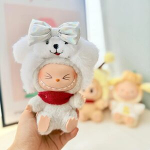 (Only Outfit) White Puppy Headband Set