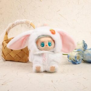 (Only Outfit) White Rabbit Mink Fur