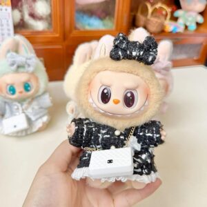 (Only Outfit) White Small C Bag & Classic Chanel-Style Black
