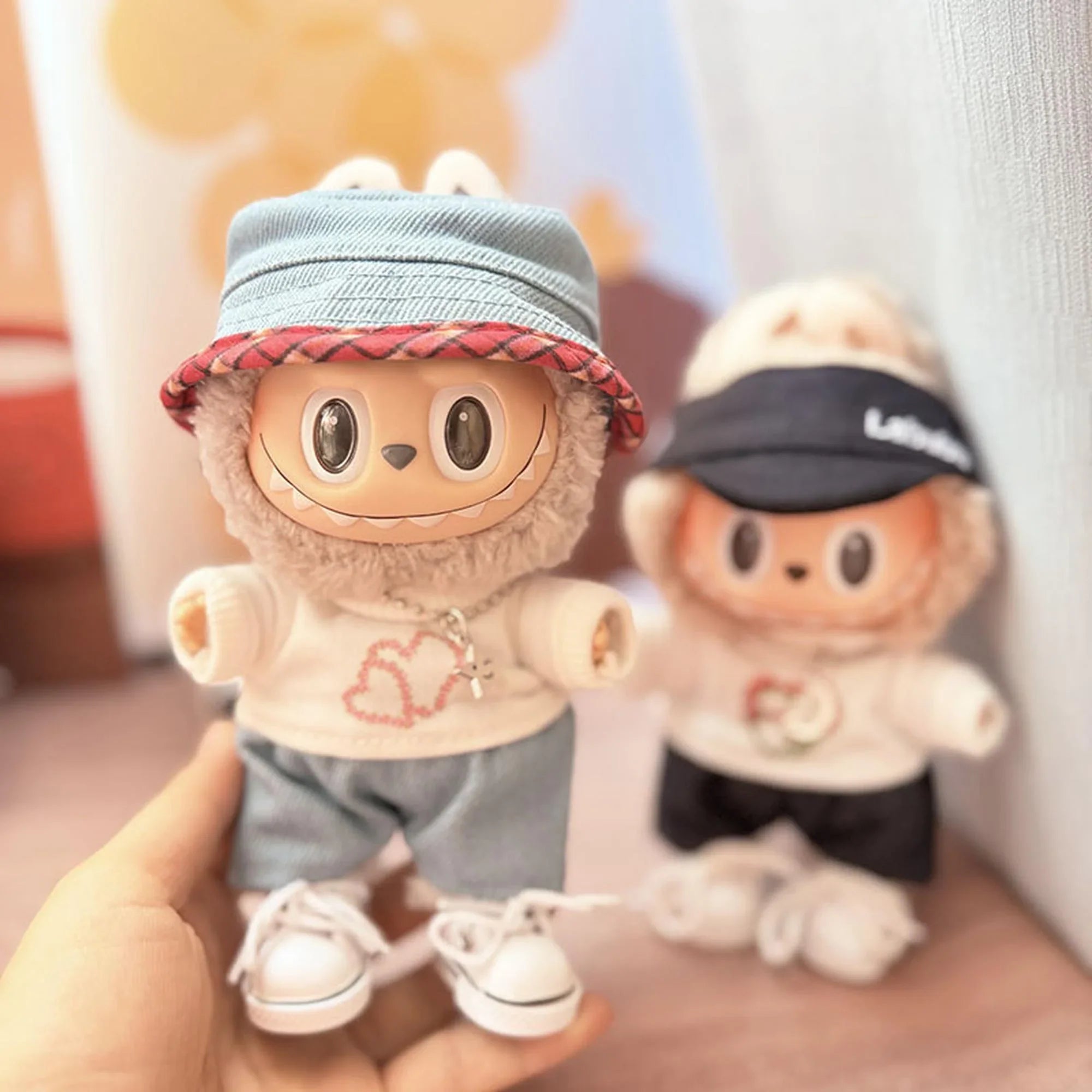 (Only Outfit) Denim Hat & Rose Heart Tee