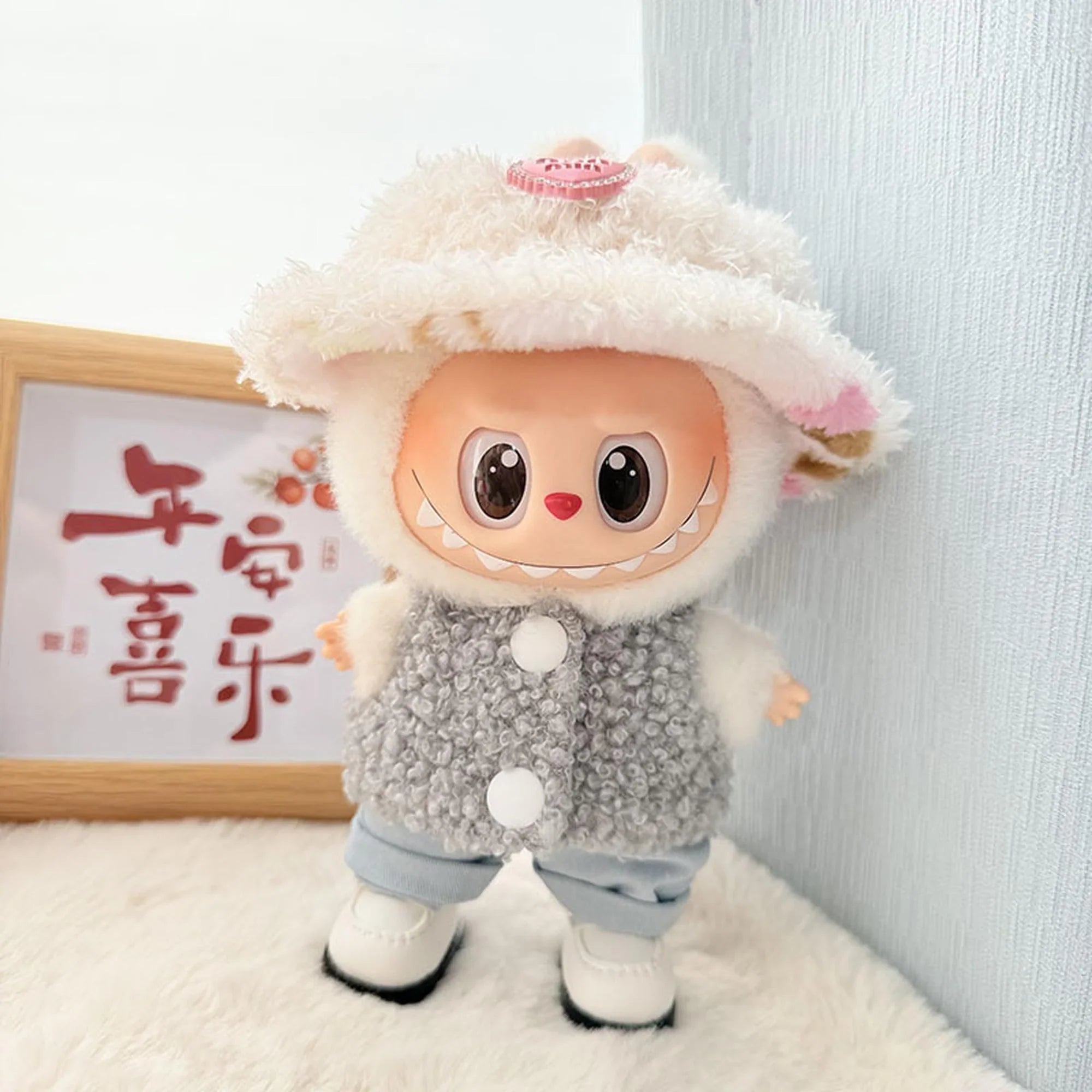 (Only Outfit) Gray Double Buckle Sweater