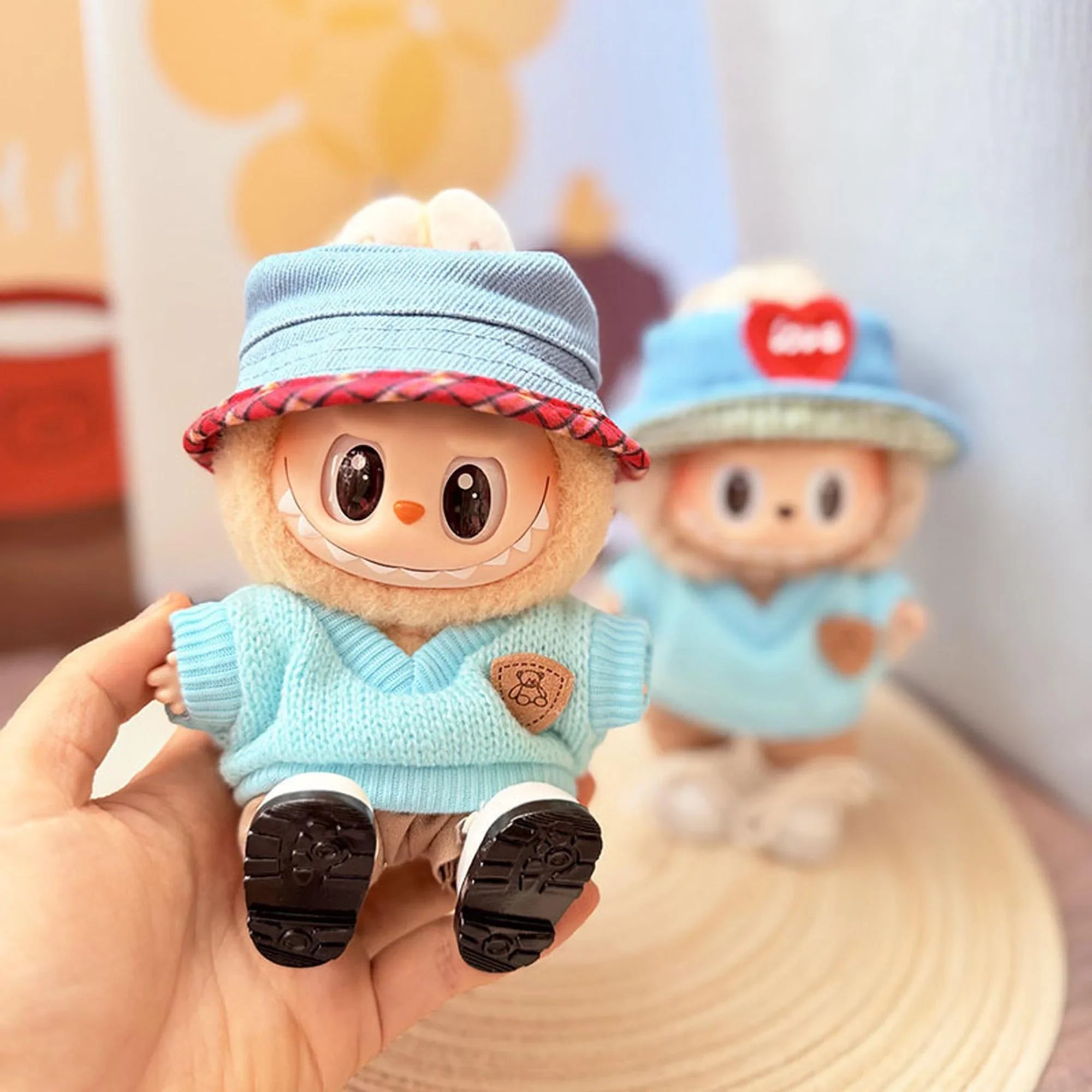 (Only Outfit) Sky Blue Bear Sweater