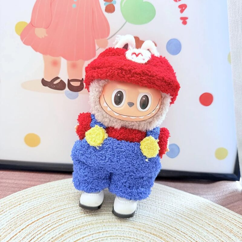 (Only Outfit) White Square-Toe Shoes & Super Mario