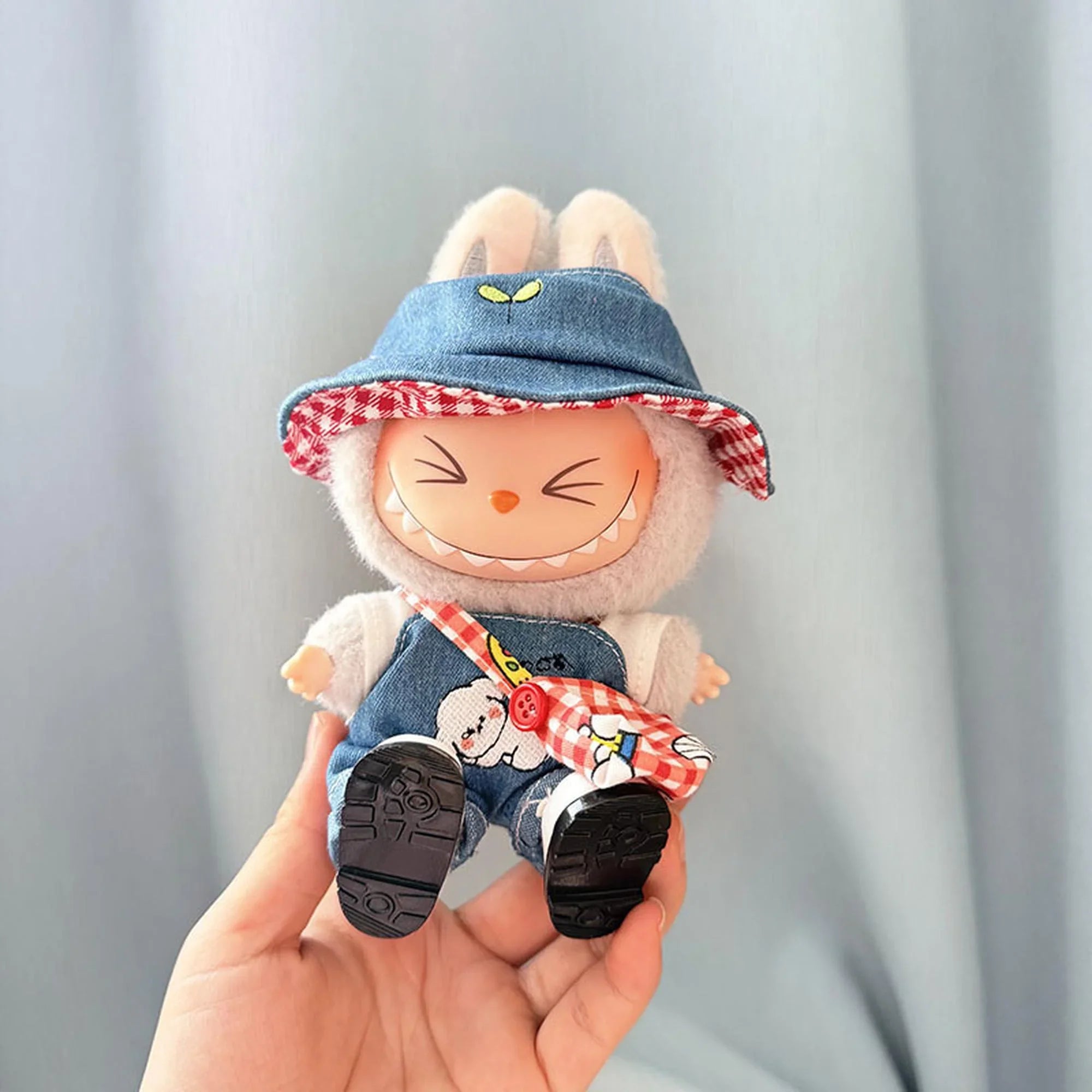 (Only Outfit) White T-shirt & Denim Puppy Outfit