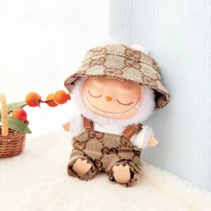 (Only Outfit) White Tee & Logo-Free Brown Two-Piece Set