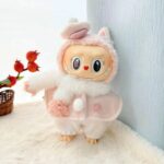 (Only Outfit) Winter Light Pink Star Shawl Four-Piece Set