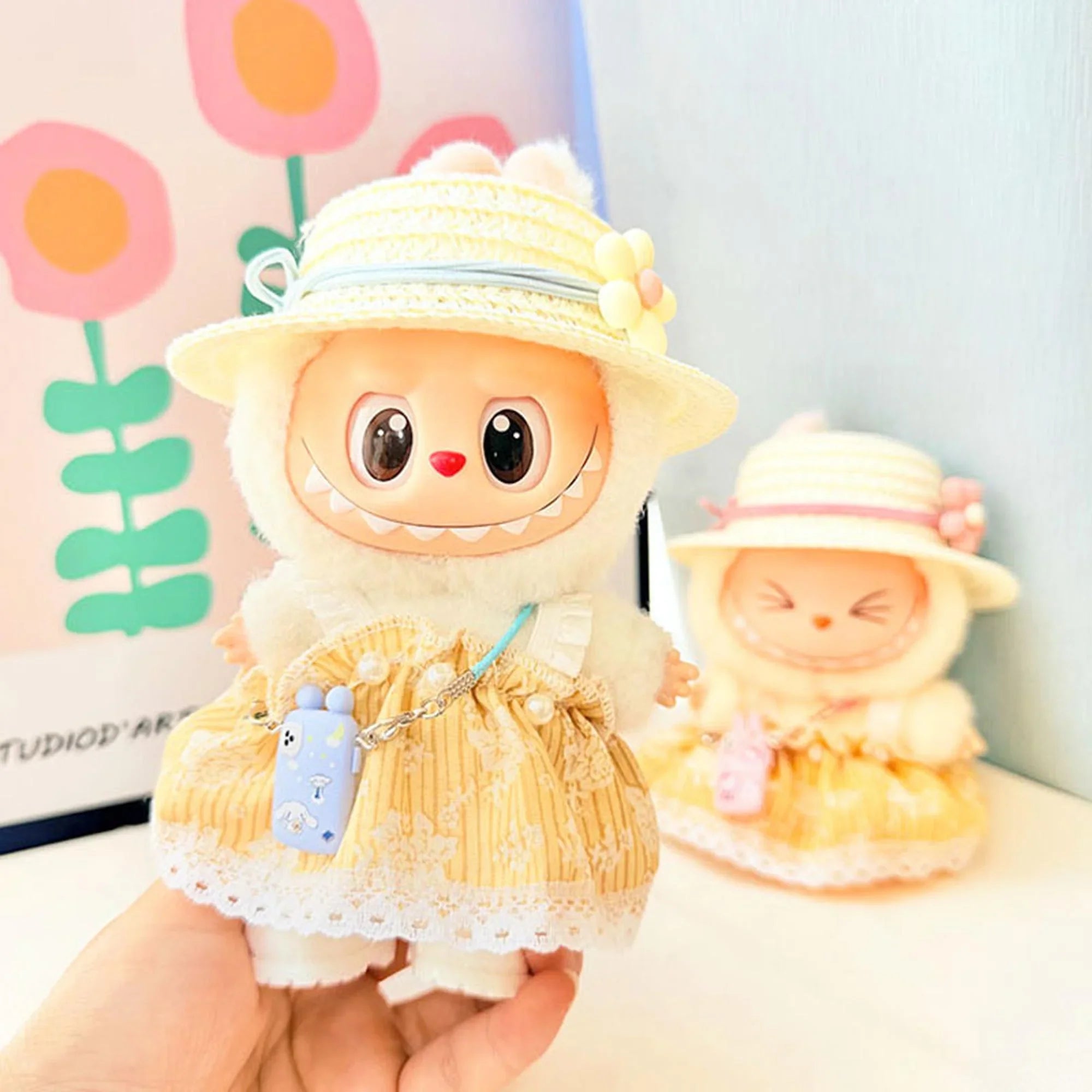 (Only Outfit) Yellow Lace Petal Skirt