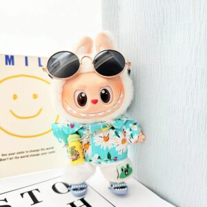 (Only Outfit) Yellow Kettle & Blue Shark Shoes & Sky Blue Beach Set