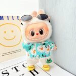 (Only Outfit) Yellow Shark Shoes & Sky Blue Beach Set