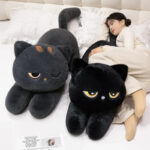 Giant Black Grey Cat Plushies