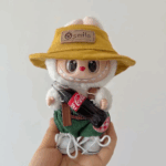 (Only Outfit) Green Overalls Yellow Hat Set